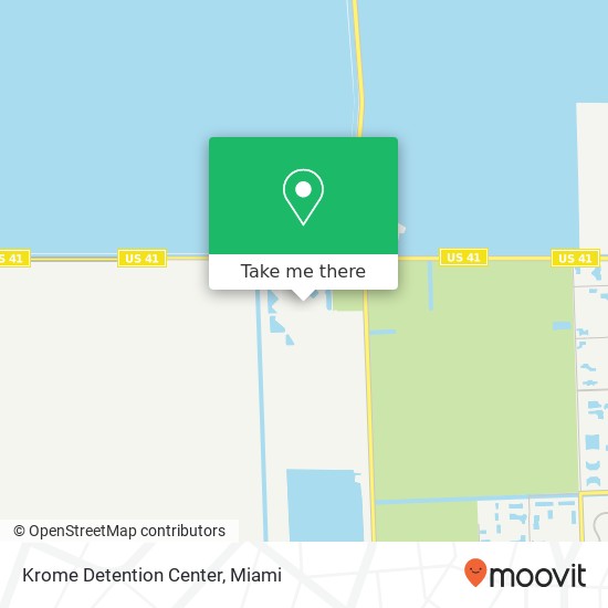 Krome Detention Center map