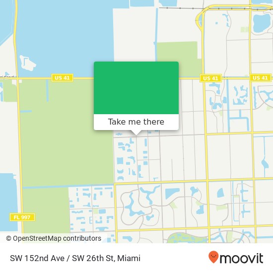 SW 152nd Ave / SW 26th St map