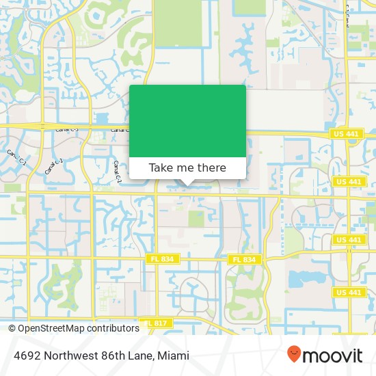 4692 Northwest 86th Lane map