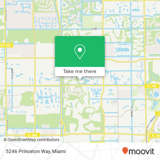 5246 Princeton Way map