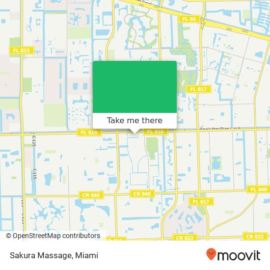 Sakura Massage map