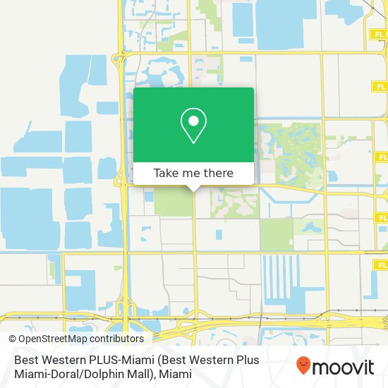 Mapa de Best Western PLUS-Miami (Best Western Plus Miami-Doral / Dolphin Mall)