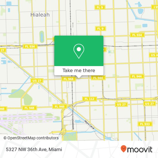 5327 NW 36th Ave map