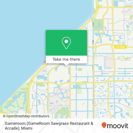 Mapa de Gameroom (GameRoom Sawgrass Restaurant & Arcade)