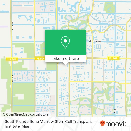 Mapa de South Florida Bone Marrow Stem Cell Transplant Institute