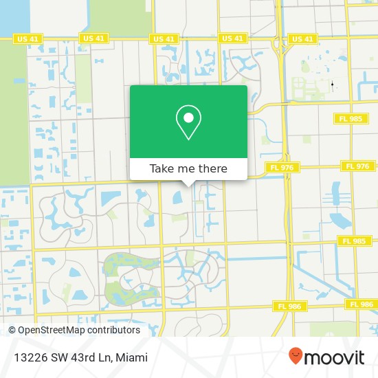 13226 SW 43rd Ln map