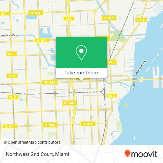 Northwest 2nd Court map