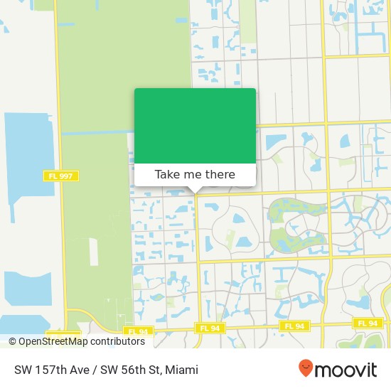 SW 157th Ave / SW 56th St map