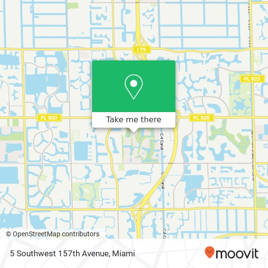 5 Southwest 157th Avenue map