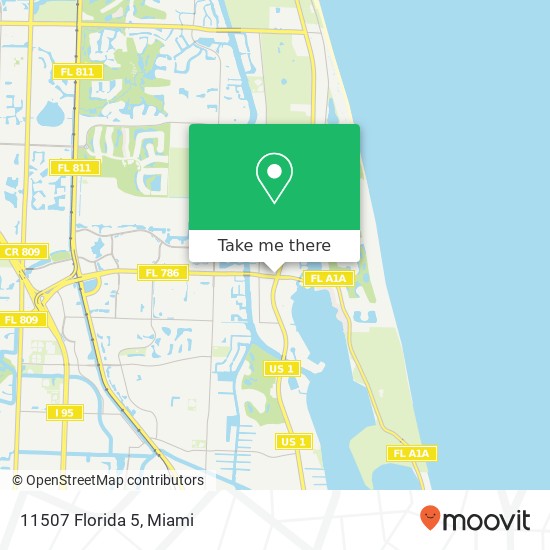 11507 Florida 5 map