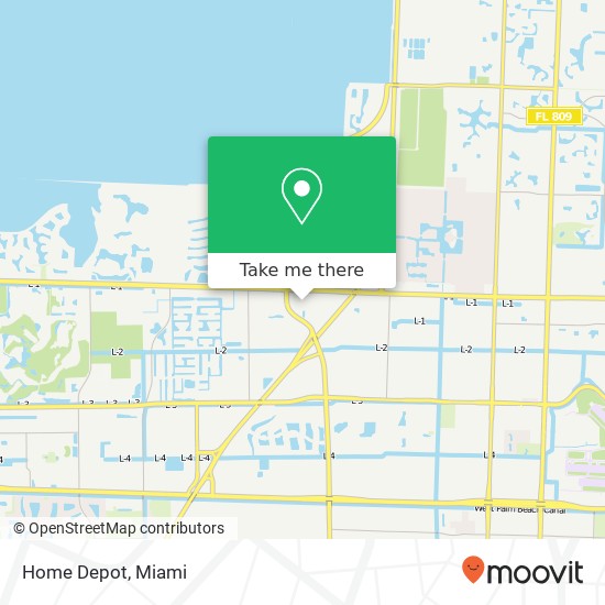 Home Depot map