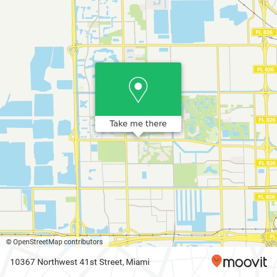 10367 Northwest 41st Street map