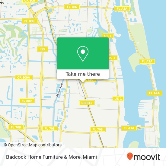 Mapa de Badcock Home Furniture & More