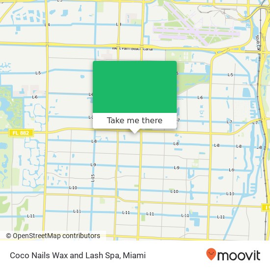 Mapa de Coco Nails Wax and Lash Spa