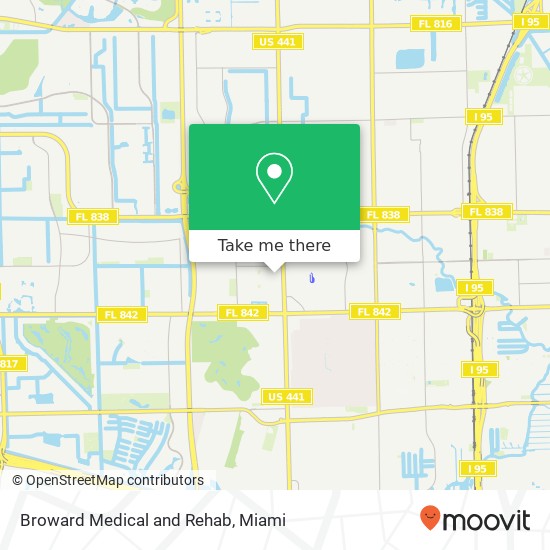 Mapa de Broward Medical and Rehab