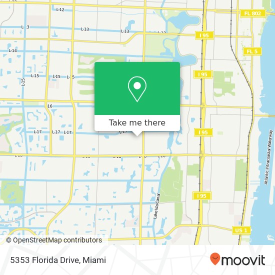 5353 Florida Drive map