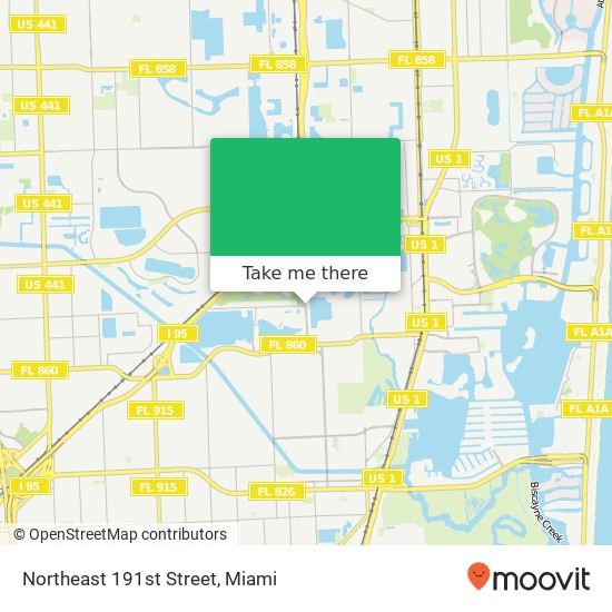 Mapa de Northeast 191st Street