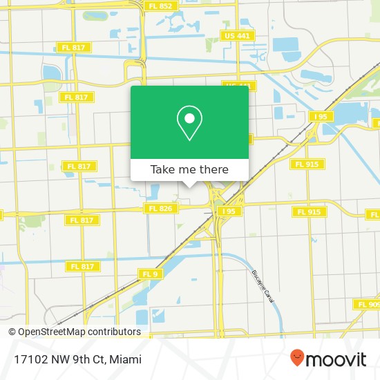 Mapa de 17102 NW 9th Ct