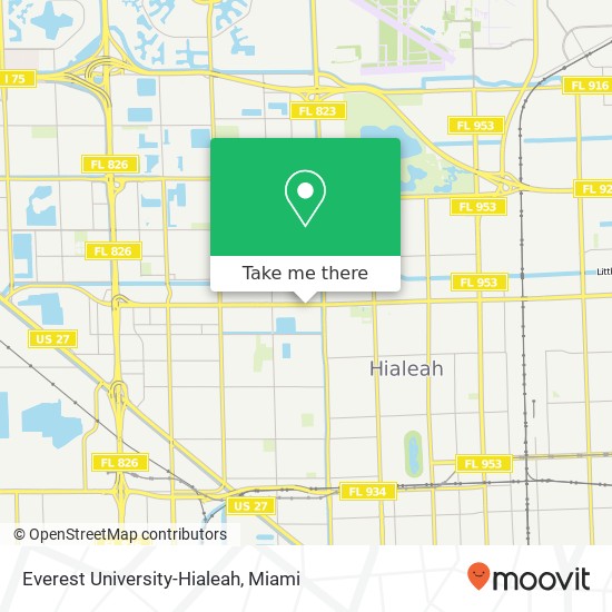 Everest University-Hialeah map