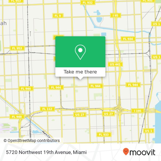 5720 Northwest 19th Avenue map