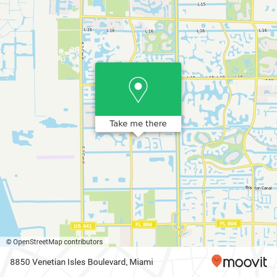 Mapa de 8850 Venetian Isles Boulevard