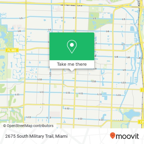 Mapa de 2675 South Military Trail