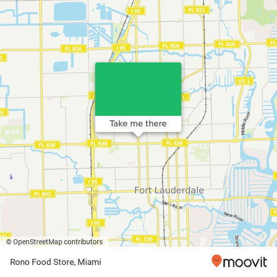 Mapa de Rono Food Store