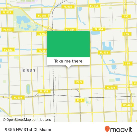 Mapa de 9355 NW 31st Ct