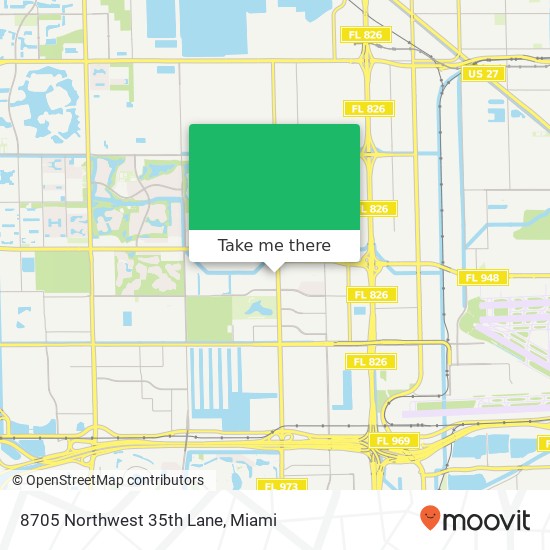 8705 Northwest 35th Lane map