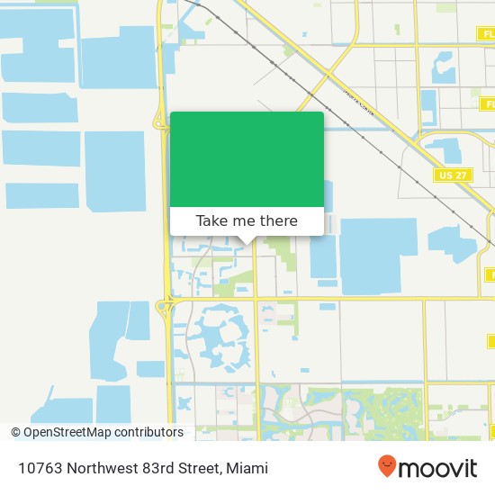 Mapa de 10763 Northwest 83rd Street