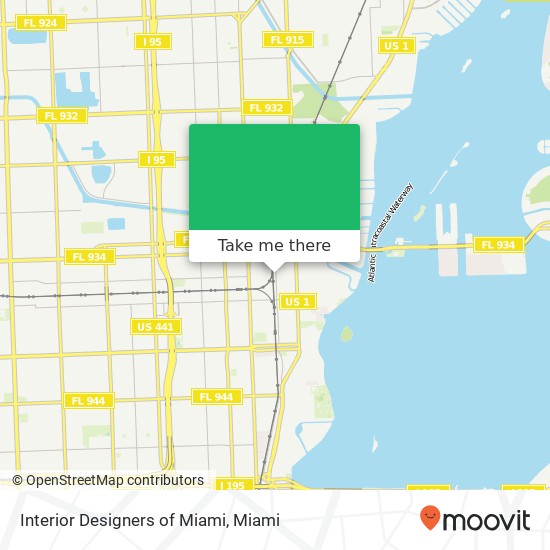 Mapa de Interior Designers of Miami