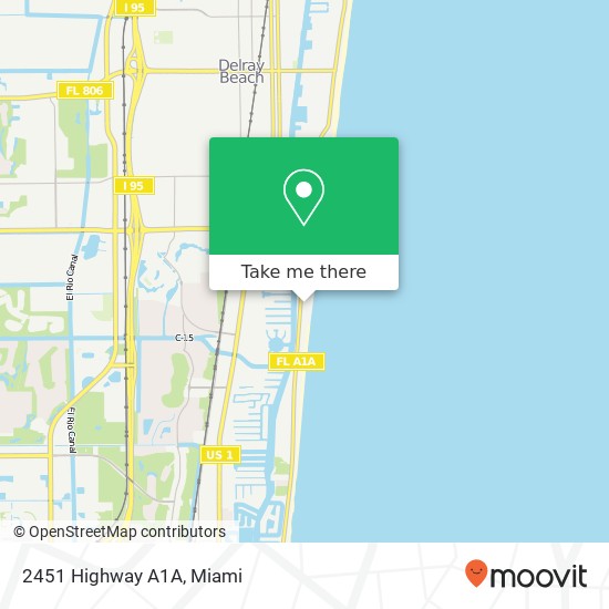 2451 Highway A1A map