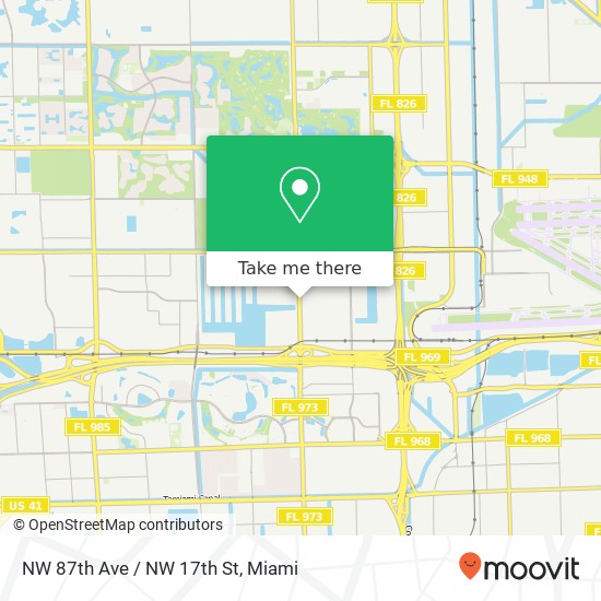 NW 87th Ave / NW 17th St map