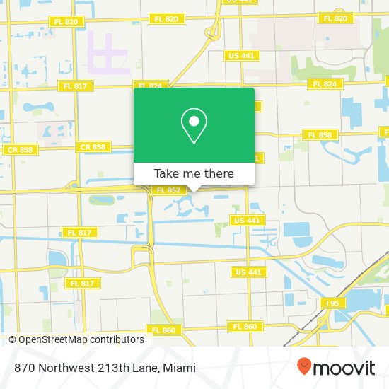 Mapa de 870 Northwest 213th Lane