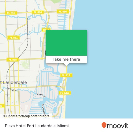 Mapa de Plaza Hotel-Fort Lauderdale