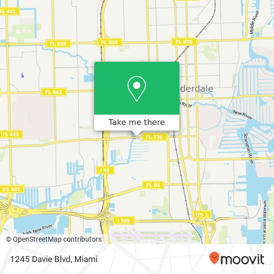 1245 Davie Blvd map