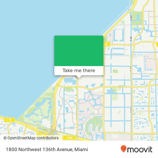 1800 Northwest 136th Avenue map