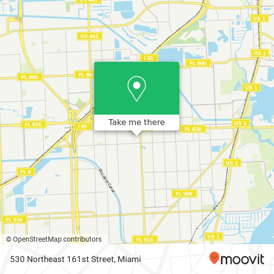 530 Northeast 161st Street map