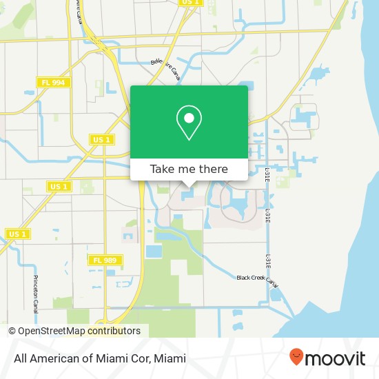 All American of Miami Cor map