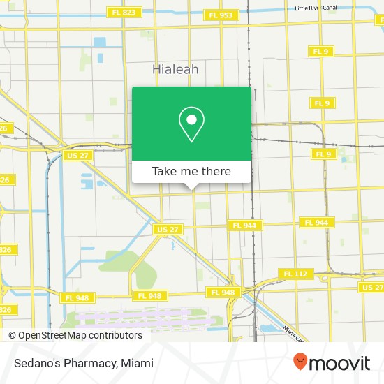 Sedano's Pharmacy map