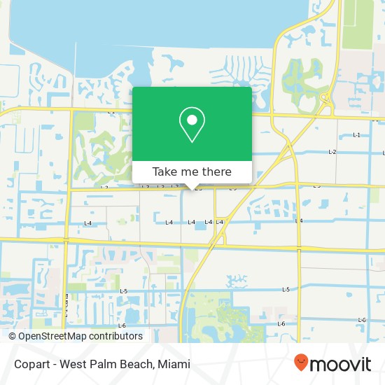 Mapa de Copart - West Palm Beach