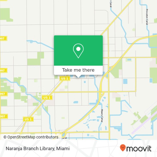 Naranja Branch Library map