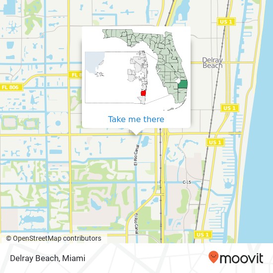 Mapa de Delray Beach