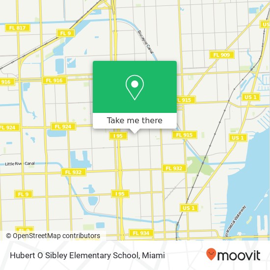 Hubert O Sibley Elementary School map