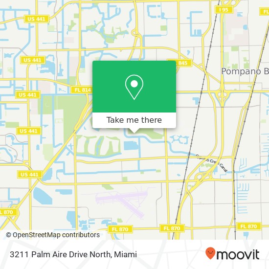 Mapa de 3211 Palm Aire Drive North