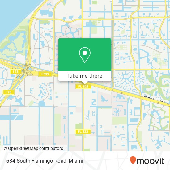 Mapa de 584 South Flamingo Road