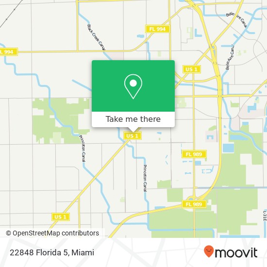 22848 Florida 5 map