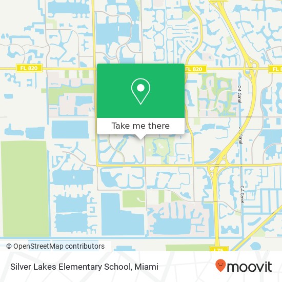 Mapa de Silver Lakes Elementary School