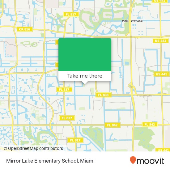 Mapa de Mirror Lake Elementary School