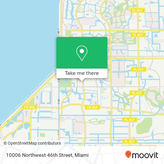 10006 Northwest 46th Street map